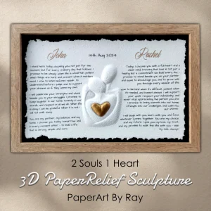 2 Souls 1 Heart - Vows / Song - Personalized